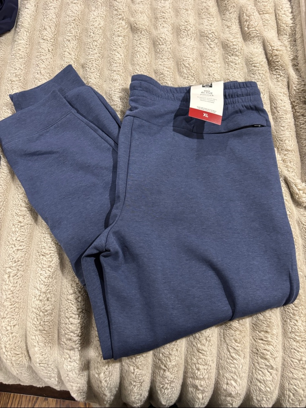 Men's Blue Active Jogger Pants - XL